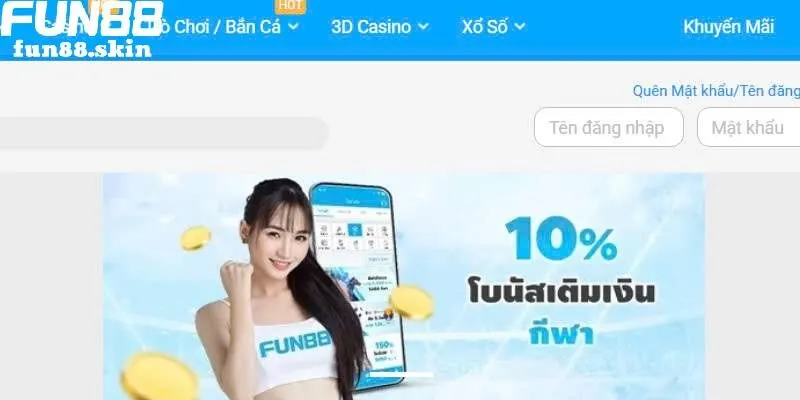 BTI - Sảnh thể thao Fun88 chuyên nghiệp